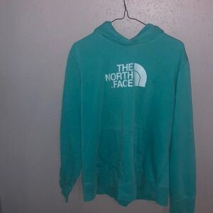 teal XXL women’s North Face hoodie
